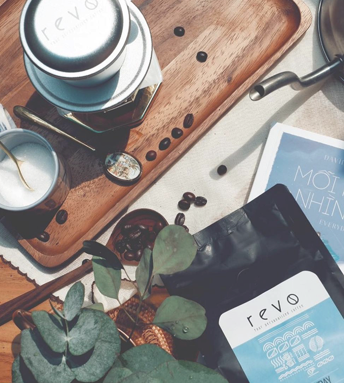 Атмосферное фото кофе Revo